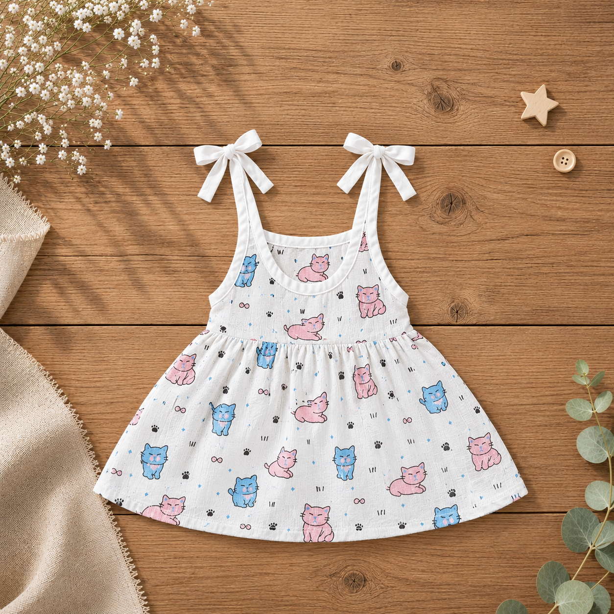 Muslin Knot Frock – Cat
