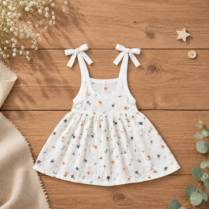 Muslin Knot Frock – Flower