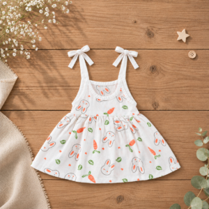 Muslin Knot Frock – Rabbit
