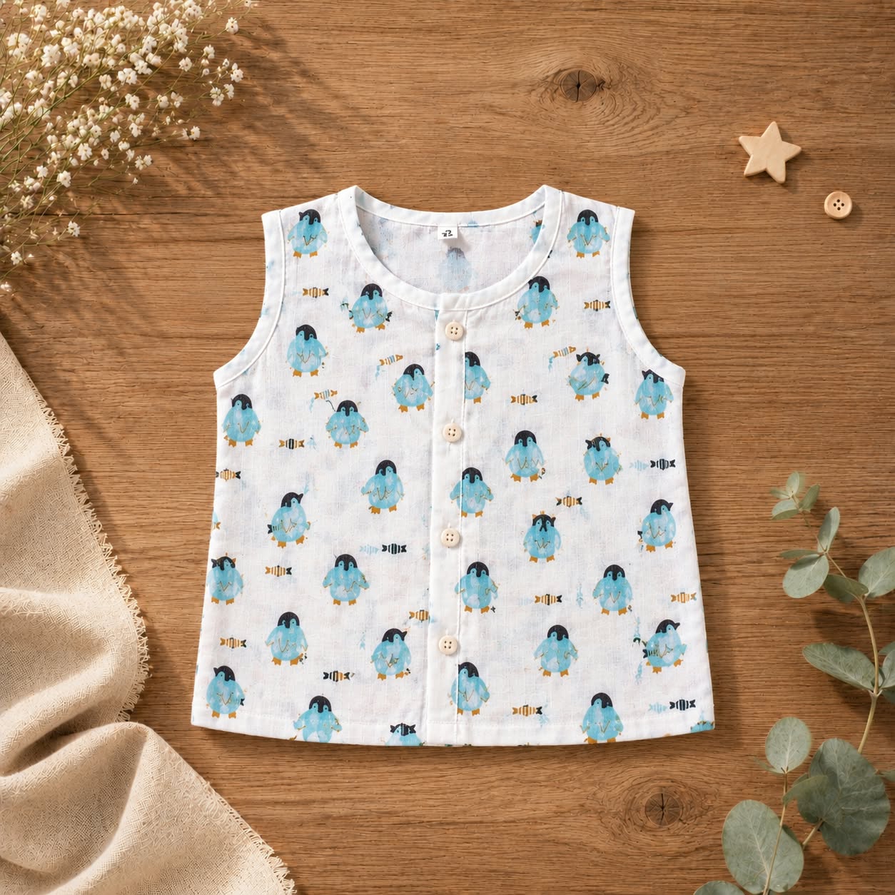 muslin-button-jabla-penguin