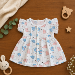 Muslin Frill Frock - Cat